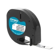 DYMO páska 12mm/4m - biely plast