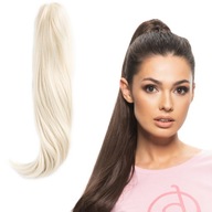 PONÍK NA KLIP 50 CM ROVNÁ BIELA ​​BLOND 60