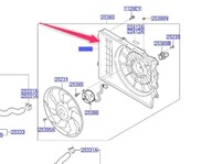 Kryt ventilátora chladiča Kia Sportage 10-14