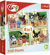 PUZZLE 4v1 BING'S HAPPY DAY BINGA RABBIT 4 PUZZLES