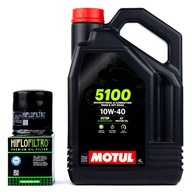 Motorový olej MOTUL 5100 10W40 4T 4l MA2 + filter HifloFiltro HF138