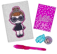 LOL SURPRISE Glitter Diary Notebook UV BALLPOINT