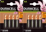 Batérie Duracell AA 2400mAh 4 ks x2