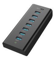 AUKEY CB-H3 USB HUB 7V1 AKTÍVNY 7XUSB 3.0 5GBPS