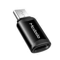 Adaptér telefónu McDodo, Adaptér USB-C na Micro-USB, čierny