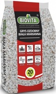 Biovita GRYS WHITE MARIANNA 8-16mm 20kg dekoračný kameň do záhrady