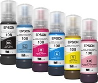 Sada 6ks atramentov EPSON 108 pre EcoTank L8050, L18050