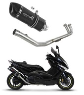 T-MAX 500 2008-2011 Kompletný tlmič výfuku HP1 ČIERNA