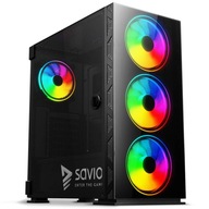 Kryt SAVIO PRIME X1 ARGB Glass Midi Tower