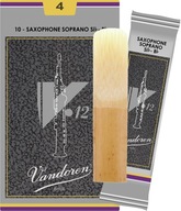 4 Vandoren V12 SR604 soprán saxofónové jazýčky