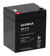 Batéria UPS 12V 5Ah AGM AM 5-12 T1 ACUMAX