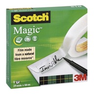 Lepiaca páska 3M Scotch Magic 25mm x 66m, jadro 7,5cm