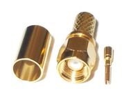 RSMA PLUG RP-SMA CRIMINATED H155 GOLD 10 kusov 0202