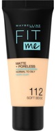 MAYBELLINE FIT ME 112 SOFT BEIGE matujúci základ