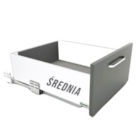 Zásuvka Sevrollbox Slim L550 H167, stredne biela