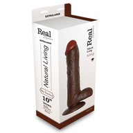 REALISTIC VIBRATOR REAL RAPTURE BROWN 10 vibrátor