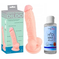 Antialergické dildo z LEKÁRSKEHO SILIKÓNU 18cm + GEL