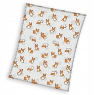 Deka 130x170 flanel Dog Corgi