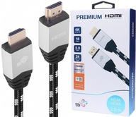 HDMI v2.0 prémiový kábel 2m 4K FullHD 18Gb/s opletený