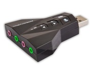 Hudobná zvuková karta USB Plug & Play 7.1