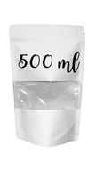 Doypack White Kraft Paper s okienkom 500ml 50 ks.