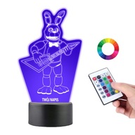 Stolná lampa 3D Led socha Hra FNAF Bonnie