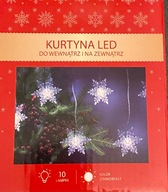 ZÁCLONA 10 LED SVIETIDIEL SNEHULIENKA GIRLAND