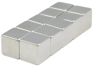 Silný neodymiový magnet 10x10x10 - sada 10 kusov / neodymia magnety /