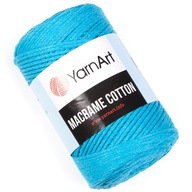 Šnúra YarnArt MACRAME COTTON modrá 763