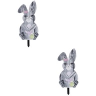 2x Yard Bunny Garden Sign Acrylic Garden