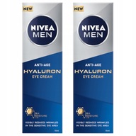 NIVEA MEN HYALURON Očný krém proti vráskam pre mužov 15ml x 2