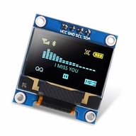 OLED displej 0,96 I2C SSD1306 biely