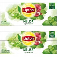 Lipton Herbs of the World Čaj medovka a granátové jablko 40 ks