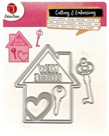 Vyseknutá šablóna pre Scrapbooking House Key