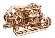 3D drevené mechanické puzzle Steampunk ponorka uGEARS Premium