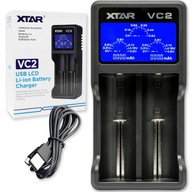 Xtar VC2 2 nabíjačka 16340, 17670, 18350, 18500,