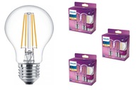 6x E27 PHILIPS LED žiarovka 7W = 60W FILAMENT teplá farba 2700K EyeComfort