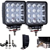 Halogénová LED pracovná lampa 48W 16x3W 12V24V 2 ks.