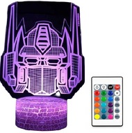 3D LED TRANSFORMÁTOROVÁ LAMPA MEGATRON FARBA + DIAĽK