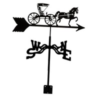 Mount Weather Vane Scéna Wind Carriage Fence