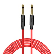 1m audio AUX kábel minijack 3,5 mm - minijack 3,5 mm HOCO UPA11 červený