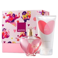 Avon LOV U Dámska darčeková sada v darčekovom balení balzam na parfumy