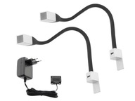 2x LED nočná lampa na čítanie FLEXI Q USB