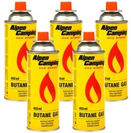 5x PLYNOVÁ NÁPLŇ ALPEN CAMPING 400ml PLYNOVÁ NÁDOBKA