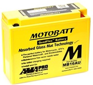 MOTOROVÁ BATÉRIA. 12V 20,5AH/230A P+ (WYM MotoBatt MB16AU