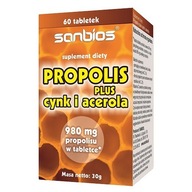 Sanbios Propolis Plus Acerola Zinok prírodný vitamín C