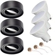 3x H29 POHYBLIVÉ SVETLO ZAPOMÍNANÉ + GU10 5W Tepl.