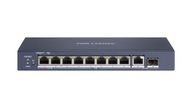 Hikvision 10-portový 8x PoE switch DS-3E0510HP-E