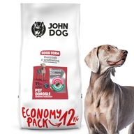John Dog suché krmivo veľký pes kurací vôl 12kg