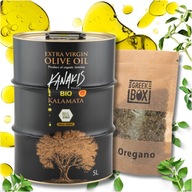 Olivový olej 5l extra panenský - GRÉCKY bio + OREGANO 100% prírodný